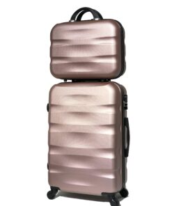 CELIMS Valise de Voyage 65cm & Vanity Case - TSA-Approuvée Extensible pour Femmes Voyage