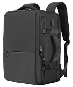Besttravel Sac à Dos Cabine 45L avec Port USB - Idéal pour Ordinateurs Portables 15.6" - Sac de Voyage Avion 45x30x20 cm