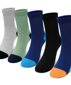 Chaussettes Putuо Enfant : Socquettes Largeur Bords en Coton pour Enfants – Sans Coutures & Respirantes – Usage Quotidie