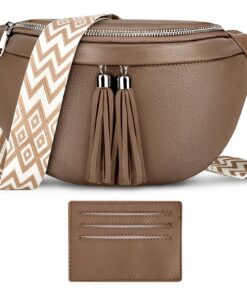 LUROON Sac Bandoulière Chic pour Femme Cuir PU avec Multiples Poches et Courroie Réglable - Idéal pour Femmes en Recherc
