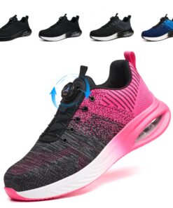 NBOFIEHY Chaussures de Sécurité Respirantes Antidérapantes Hommes et Femmes Légères Chaussures de Travail Embout en Acie