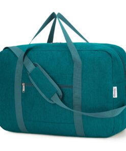 Narwey Sac de Voyage Grande Pliable pour Homme Femme | Spacieux | Idéal pour Week-end et Sports | 40L(Bleu Marine)