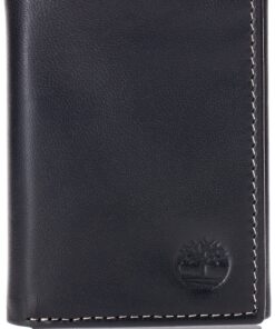 Timberland Leather Trifold Wallet with ID Window | Accessoire de Voyage | Portefeuille Homme
