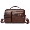 Goecice Sacoche Homme Multifonctionnel pour Voyage et quotidien en Cuir Vintage