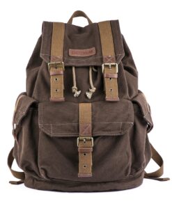 GOOTIUM Sac à Dos Toile Vintage 21101 Sac à Dos Loisir Homme Femme Anti-Usure Lightweight Design
