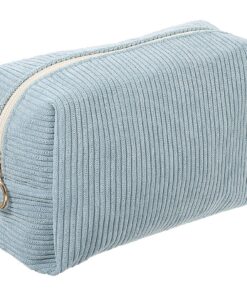 AOZUO Trousse de Maquillage Petite pour Femme, Grande Capacité avec Fermeture Éclair, Idéale pour le Voyage et le Daily