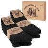 SukModen Chaussettes en Alpaga pour Hommes et Femmes - Chaussettes Hiver Chaudes Épaisses Respirantes