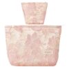 Trousse de Voyage Aucuu Brodée 2 Pièces Organisée pour Femmes Cosmétiques Portables