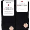 Occulto chaussette diabetique pour homme - Lot de 10 (modèle: Goetz) - Anti irritant, absorbtion humide, confort pied di