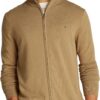 Tommy Hilfiger Pull zippé Homme - Confort élégant, Tendance 2023, Coton respirant 100%
