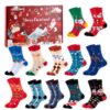 Wzone Lot de 12 paires de chaussettes douillettes pour femmes et adultes - Chaussettes amusantes en coton avec dictons -
