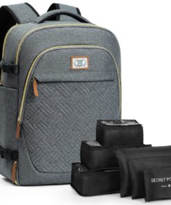 Doudoune Lekesky Sac à Dos de Voyage pour Hommes et Femmes, Taille Cabine, Valise Portative Résistante à l'Eau pour Week