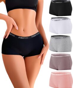 FINETOO Boxer Femme Coton Shorty Culottes Global Recycled Standard FINETOO Boxer Femme Coton Shorty Culottes Multipack S