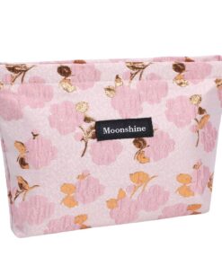 Sulanmo Trousse Maquillage Rose en Toile Femme pour Voyage et Fitness Vacancans