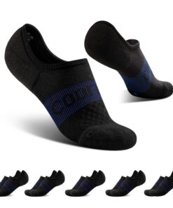 Chaussettes Invisibles BRISIRA Coolmax Bambou Contention Sport 39-42 Anti Ampoule Running Homme Femme