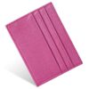 URAQT Porte-Cartes en Cuir Ultra-Mince pour Homme et Femme, Portefeuille en Cuir Mince et Pratique pour Banque et Voyage
