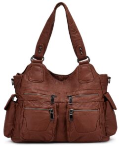 BAIGIO Sac à Main Femme en Cuir PU Noir