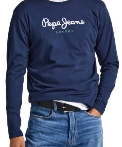 Pepe Jeans Eggo Long T-Shirt Homme pour Arboretum Chic et Relaxant Environ 2XL