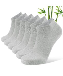 Chaussettes Bambou Anti-odeur Homme Femme 39-42 43-46 Blanc Noir Gris Beige pour Sneakers Baskets Chaussures Basses Socq