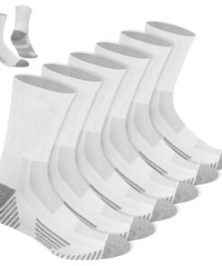 Chaussettes de sport en coton NAVYSPORT pour homme, lot de 6 paires, confortables et respirantes pour la pratique du spo