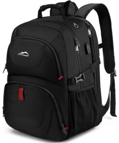 Sac à Dos Homme 50L Antivol, Sac à Dos pour Ordinateur Portable 17 Pouces Voyage Affaires Scolaire