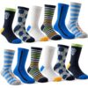 Cirorld Lot de 6 paires de chaussettes de randonnée en coton OEKO-TEX STANDARD 100 pour enfants de 2 à 14 ans