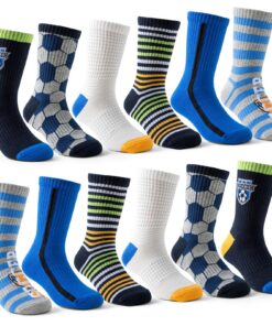 Cirorld Lot de 6 paires de chaussettes de randonnée en coton OEKO-TEX STANDARD 100 pour enfants de 2 à 14 ans