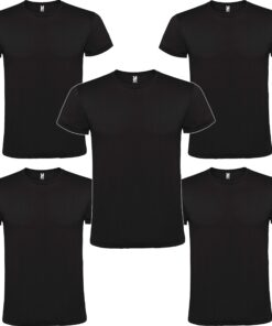ROLY T-shirt court manche homme lot de 5 coton col rond 11 couleurs