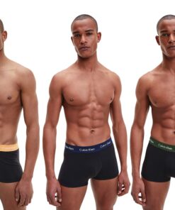 Calvin Klein Coton Stretch Blanc, Tronc De Faible Hauteur, Femmes, En Intérieur, Élégant et Comfortable, Pack de 3