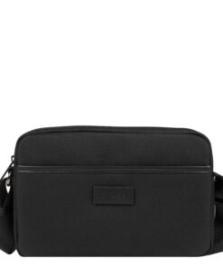 Sacoche horizontale en nylon Mario pour homme - Spacieuse et pratique, 17 x 26 x 7 cm - Chic et résistante