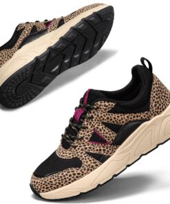 Baskets Lucky Step Classiques Femmes Plateforme Léopard MarcheComfortibles Baskets Femme Plateforme Léopard
