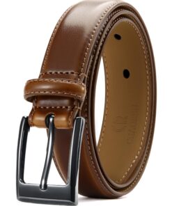 Ceinture Homme Cuir 30mm, Parfaite pour Costumes et Occasions Formelles, Ceinture Large pour Homme en Cuir de Qualité