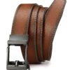 Ceinture Automatique CHAOREN Homme en Cuir pour Business Décontracté 35mm sans Trous