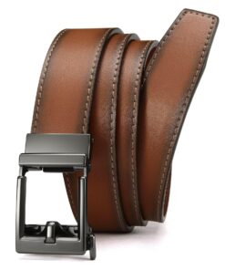Ceinture Automatique CHAOREN Homme en Cuir pour Business Décontracté 35mm sans Trous
