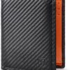 TEEHON Classique Portefeuille Homme en Cuir Véritable avec Blocage RFID/NFC - Noir | 13 Porte Carte Crédit, 2 Compartime