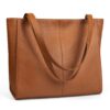 Befen Véritable Sac Cabas en Cuir Femmes pour Portée Ordinateur Portable, Sacoche en Cuir Femmes avec Compartiment pour