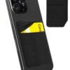 MyGadget 3X Porte Cartes Anti-signaux RFID - Poche Élastique Adhésive Universelle pour Smartphone - Sac à Pierre & Fourr
