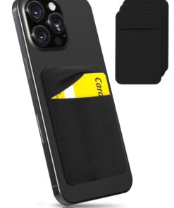 MyGadget 3X Porte Cartes Anti-signaux RFID - Poche Élastique Adhésive Universelle pour Smartphone - Sac à Pierre & Fourr