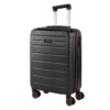 JASLEN Valise Cabine Rigide Légère à Roulette pour Voyage en Avion Bagage de Taille Compacte Idéal Noir
