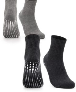 Occulto chaussettes antidérapantes pour femmes en coton 80% 2-4 paires (Modèle: Madeleine) - Comfort et sécurité - OEKO-