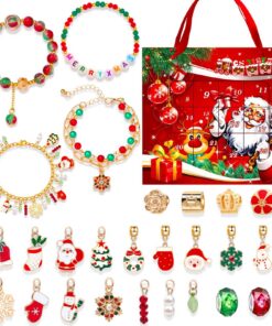 Hifot Calendrier de l'avent Bijoux 2024 Femme Ado Enfant Surprises Cadeaux de Noël Hifot Calendrier de l'avent Bijoux 20