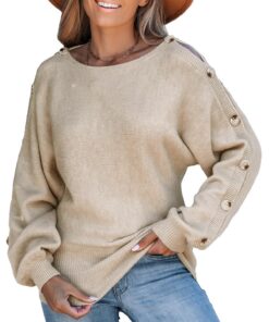 CUPSHEpull en tricot à manches longues et col bateau pour femme tendance et confortable en hiver