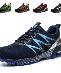 Nasogetch Chaussures de Sécurité Hommes et Femmes Chaussures de Travail Respirantes Légères avec Embout en Acier
