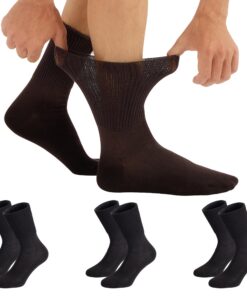 Chaussettes Sans Bord Elastique CALZITALY - 3/6 Paires Médicales Unisexe -Made in Italy -OEKO-TEX STANDARD 100