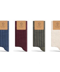 RAFRAY Chaussettes en Bambou Premium - Classiques pour Hommes et Femmes - Idéales pour le Voyage - 4 Paires - Taille 40–