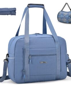 SPAHER Sac de Voyage Cabine Wizzair Transavia Permettre aux Femmes et Hommes Travailleurs Bleu 25L Bagage Imperméable Ba