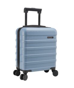 Cabin Max Anode Valise Bagage à Main Léger Réglable 4 Roues Convient pour Easyjet 30L 45x36x20 cm sous Le Siège - Bleu é