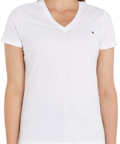 Tommy Hilfiger T-shirt Logo Femmes Mode Élégant Taille US 2XL