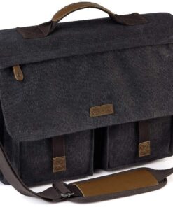 Sac Bandoulière VASCHY Homme Multifonctionnel Résistant à l'Eau 15,6-17 Pouces pour Travail et Voyage
