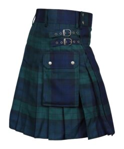BaronHong Écossais Kilt Écossais pour Hommes Kilt Utilitaire Traditionnel des Highlands